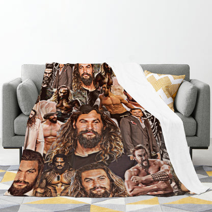 Jason Momoa Blanket, Jason Momoa Holiday Gifts, Jason Momoa Art Merch