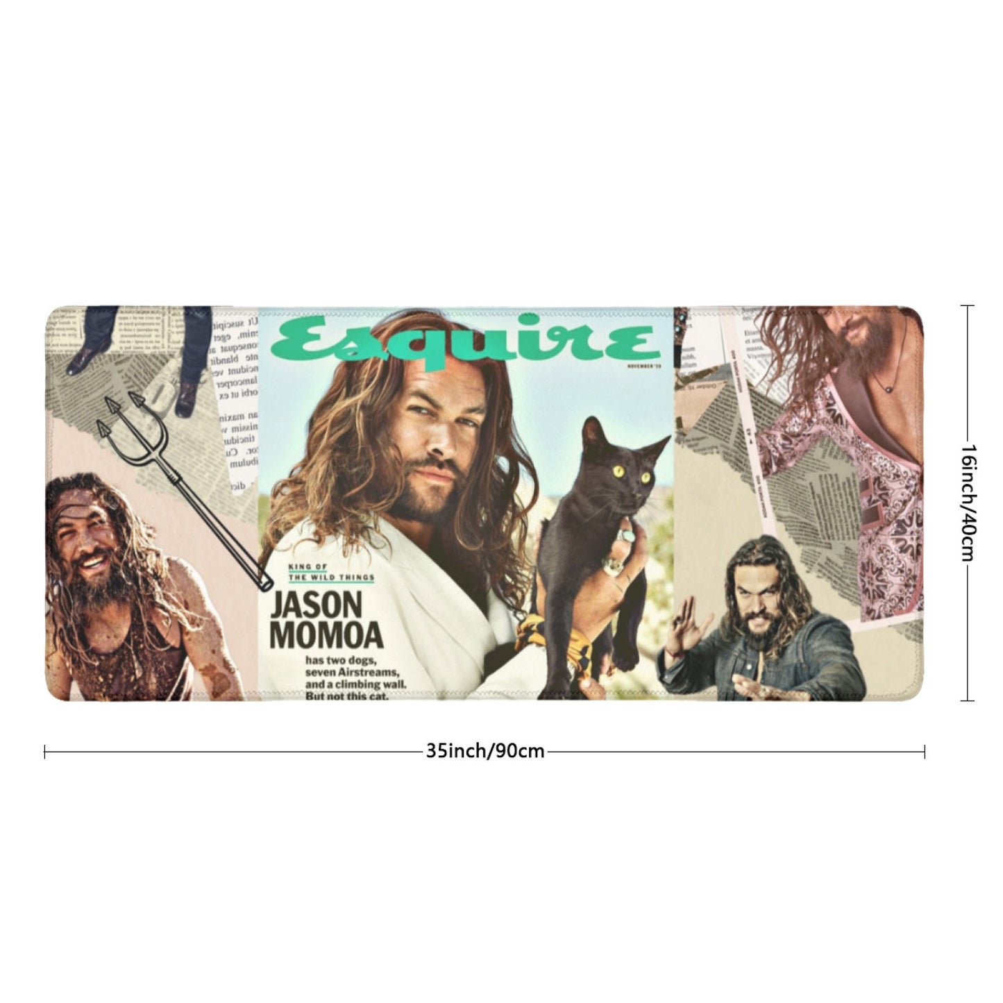 Jason Momoa Mouse Pad, Jason Momoa Holiday Gifts, Jason Momoa Merchandise