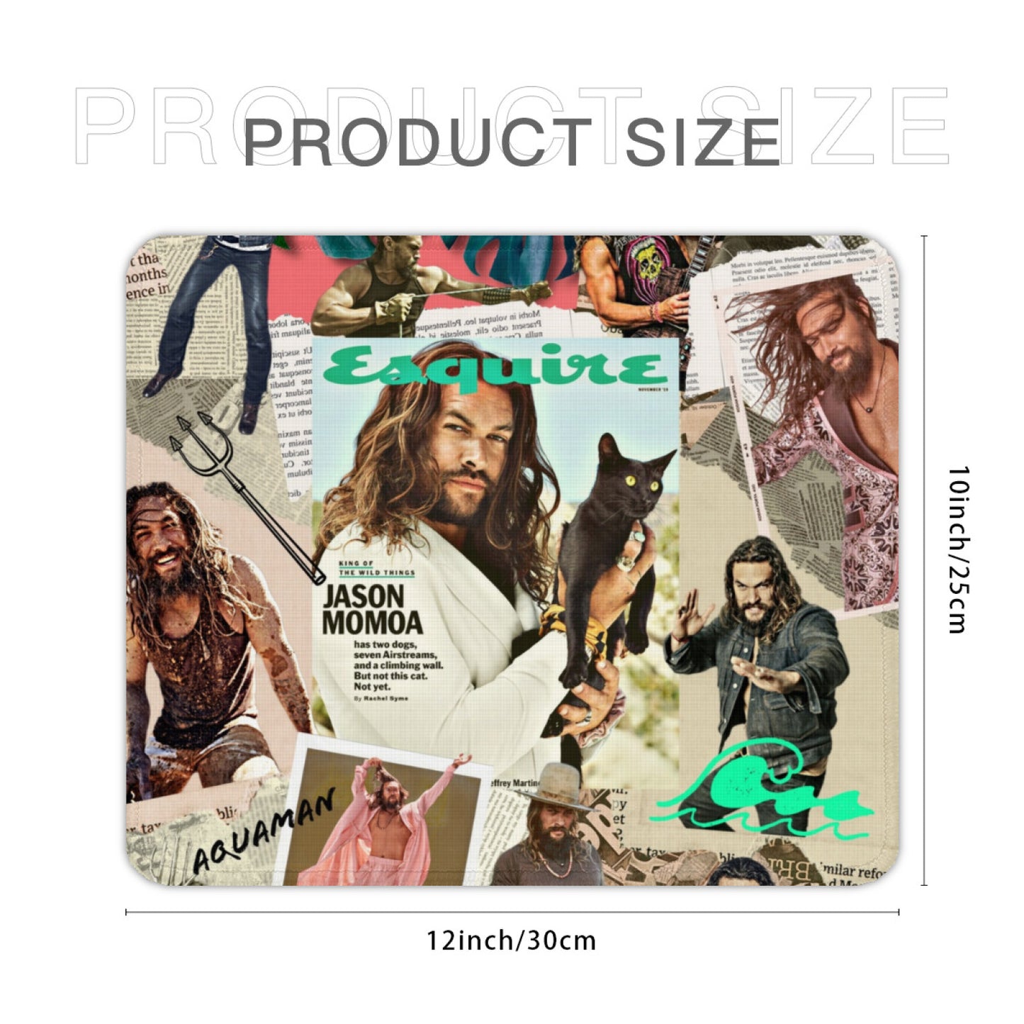 Jason Momoa Mouse Pad, Jason Momoa Holiday Gifts, Jason Momoa Merchandise